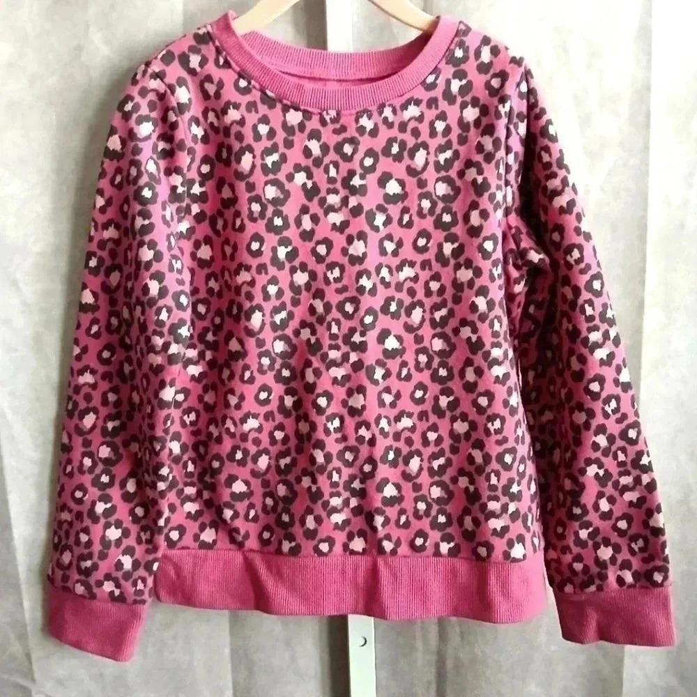Jumping Beans Purple Animal Print Sweater Pant Set Girls Size‎ 6X-7
